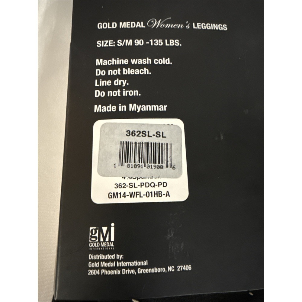 Gold Medal Womens Fleece Lined Seamless Leggings S/M New 90–135 lbs - Picture 4 of 6